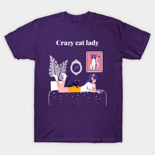 Cat Lady Crazy T-Shirt